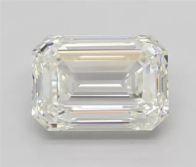 6.02ct J VS2 Rare Carat Ideal Cut Emerald Diamond