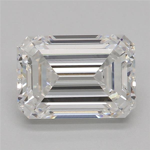 1.55ct E VVS2 Rare Carat Ideal Cut Emerald Lab Grown Diamond