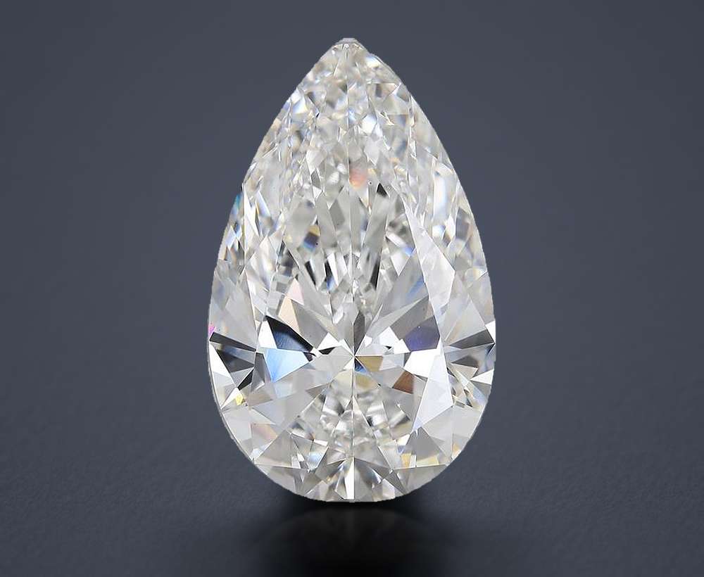 21.05ct F VS1 Rare Carat Ideal Cut Pear Lab Grown Diamond