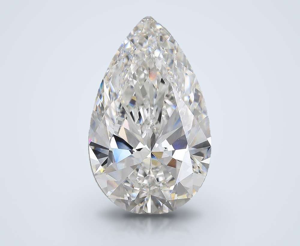 21.05ct F VS1 Rare Carat Ideal Cut Pear Lab Grown Diamond