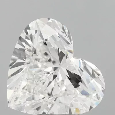 5.54ct F VS1 Rare Carat Ideal Cut Heart Lab Grown Diamond