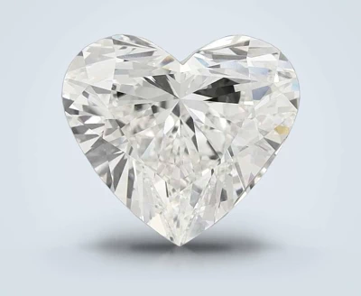 5.54ct F VS1 Rare Carat Ideal Cut Heart Lab Grown Diamond