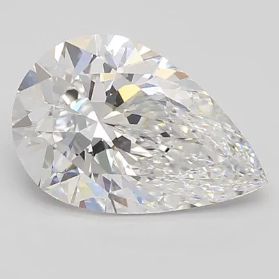 2.39ct D VS1 Rare Carat Ideal Cut Pear Lab Grown Diamond