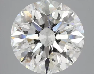 4.50ct I SI2 Rare Carat Ideal Cut Round Diamond