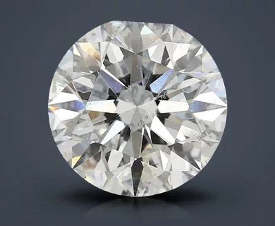 4.50ct I SI2 Rare Carat Ideal Cut Round Diamond