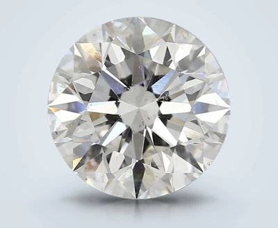 4.50ct I SI2 Rare Carat Ideal Cut Round Diamond