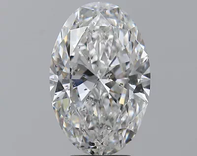 5.01ct E SI2 Rare Carat Ideal Cut Oval Diamond