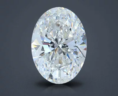 4.22ct F VS2 Rare Carat Ideal Cut Oval Lab Grown Diamond