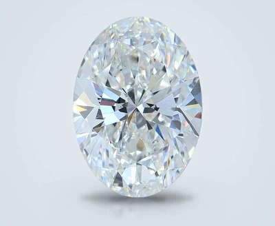 4.22ct F VS2 Rare Carat Ideal Cut Oval Lab Grown Diamond
