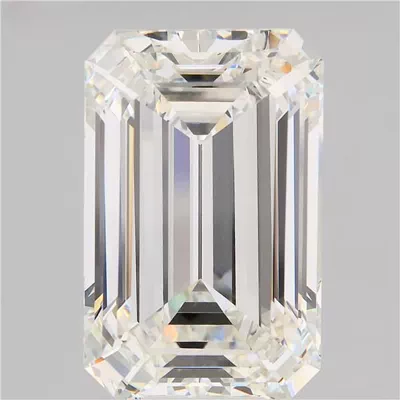 15.10ct G VVS2 Rare Carat Ideal Cut Emerald Lab Grown Diamond