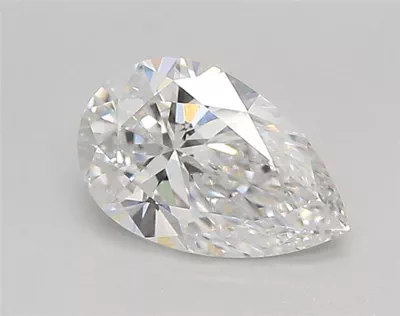 0.88ct D VVS1 Rare Carat Ideal Cut Pear Lab Grown Diamond