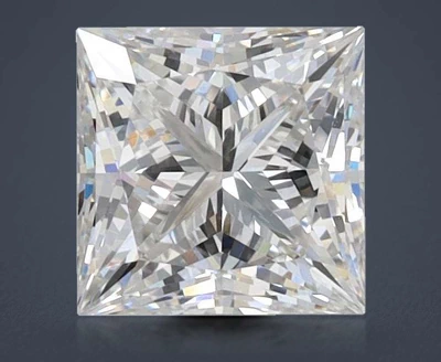 1.57ct F VVS2 Rare Carat Ideal Cut Princess Lab Grown Diamond