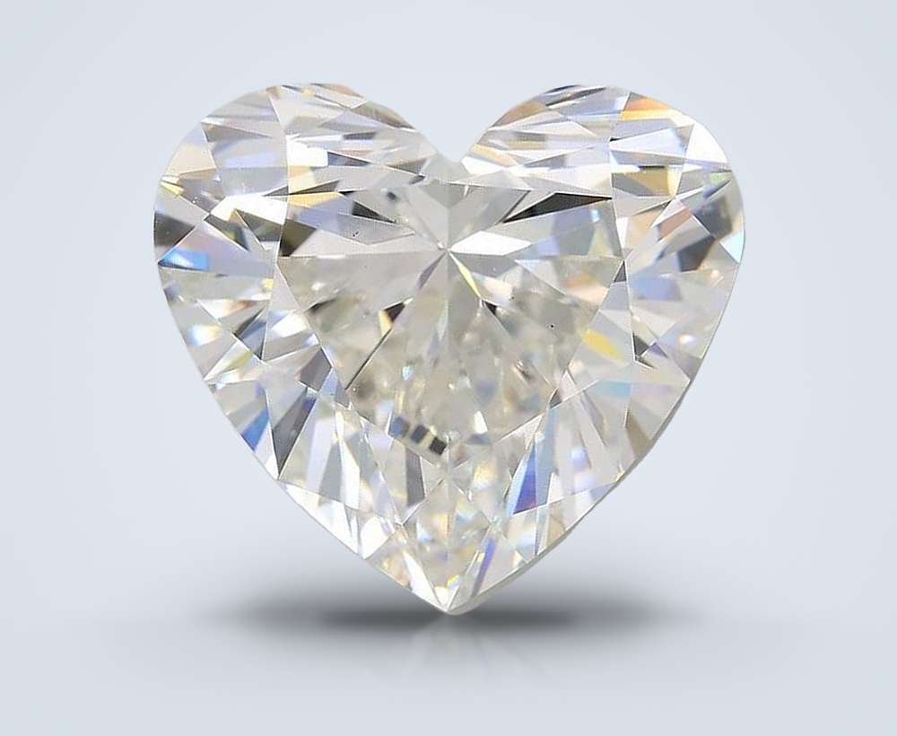 7.02ct F VS1 Rare Carat Ideal Cut Heart Lab Grown Diamond