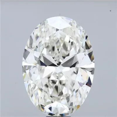 31.71ct H VVS2 Rare Carat Ideal Cut Oval Lab Grown Diamond