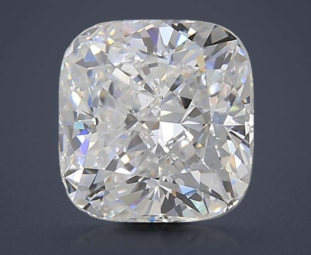 2.51ct D VS1 Rare Carat Ideal Cut Cushion Lab Grown Diamond