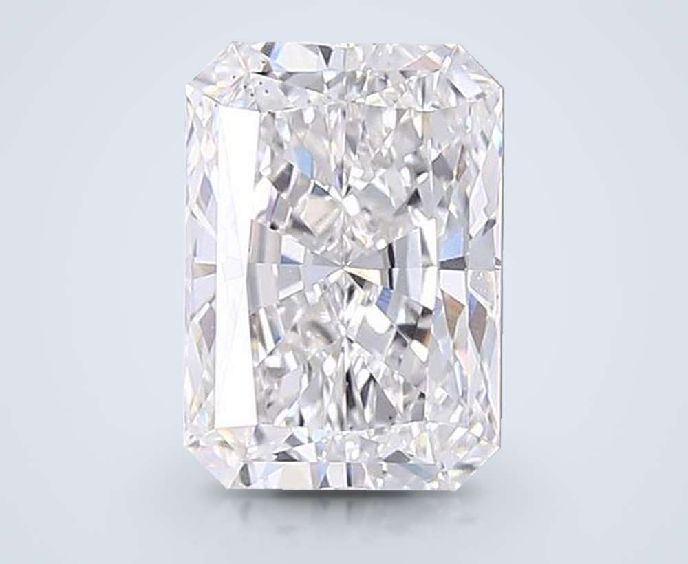 5.04ct G VS2 Rare Carat Ideal Cut Radiant Lab Grown Diamond