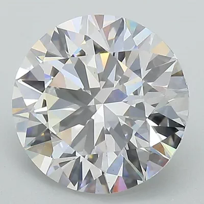2.52ct D VS1 Rare Carat Ideal Cut Round Lab Grown Diamond