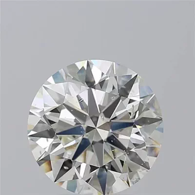3.74ct J SI2 Rare Carat Ideal Cut Round Diamond