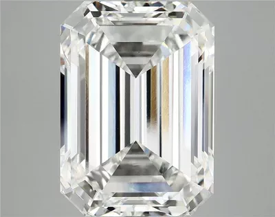 12.86ct F VVS2 Rare Carat Ideal Cut Emerald Lab Grown Diamond