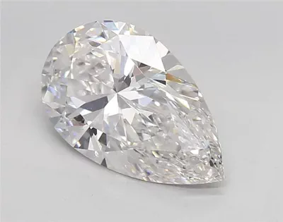 2.46ct E VVS2 Rare Carat Ideal Cut Pear Lab Grown Diamond