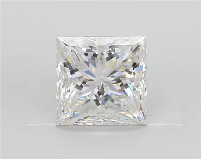 3.98ct F VS1 Rare Carat Ideal Cut Princess Lab Grown Diamond