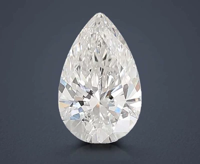 4.06ct F VVS2 Rare Carat Ideal Cut Pear Lab Grown Diamond