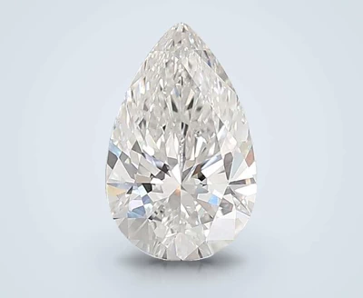 4.06ct F VVS2 Rare Carat Ideal Cut Pear Lab Grown Diamond
