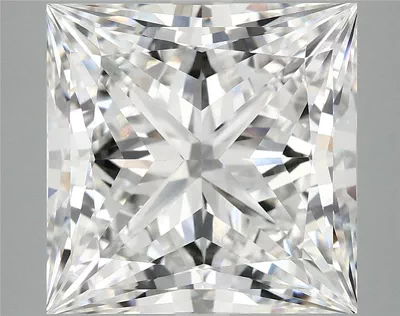 8.04ct E VVS2 Rare Carat Ideal Cut Princess Lab Grown Diamond