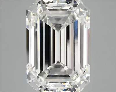13.35ct F VVS2 Rare Carat Ideal Cut Emerald Lab Grown Diamond