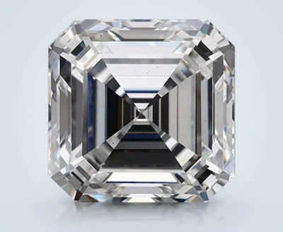 4.08ct D VS1 Rare Carat Ideal Cut Asscher Lab Grown Diamond