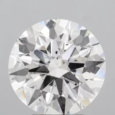 3.44ct E SI1 Excellent Cut Round Lab Grown Diamond