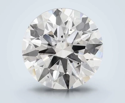 3.44ct E SI1 Excellent Cut Round Lab Grown Diamond