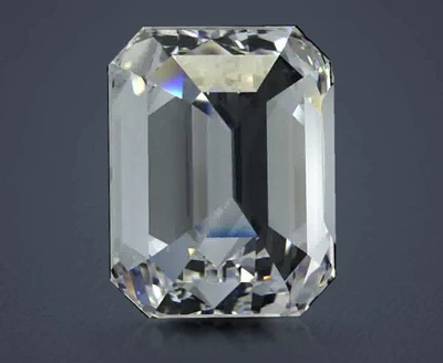 9.26ct D FL Very Good Cut Emerald Diamond