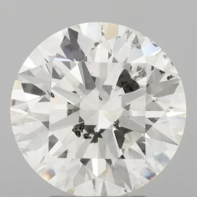5.01ct I SI2 Rare Carat Ideal Cut Round Diamond