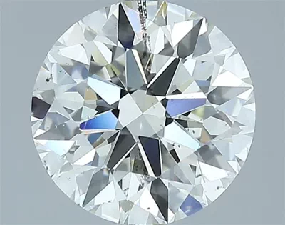 2.71ct I SI1 Rare Carat Ideal Cut Round Diamond