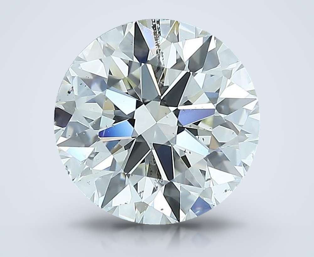 2.71ct I SI1 Rare Carat Ideal Cut Round Diamond