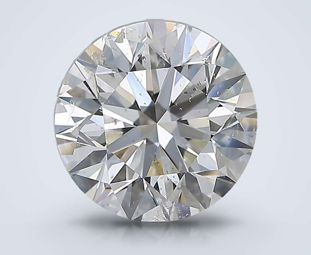 2.72ct J SI2 Excellent Cut Round Diamond