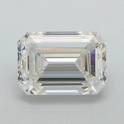 1.72ct F VS1 Excellent Cut Emerald Lab Grown Diamond
