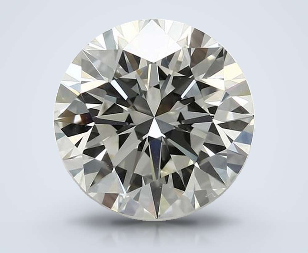 3.03ct J SI1 Rare Carat Ideal Cut Round Diamond