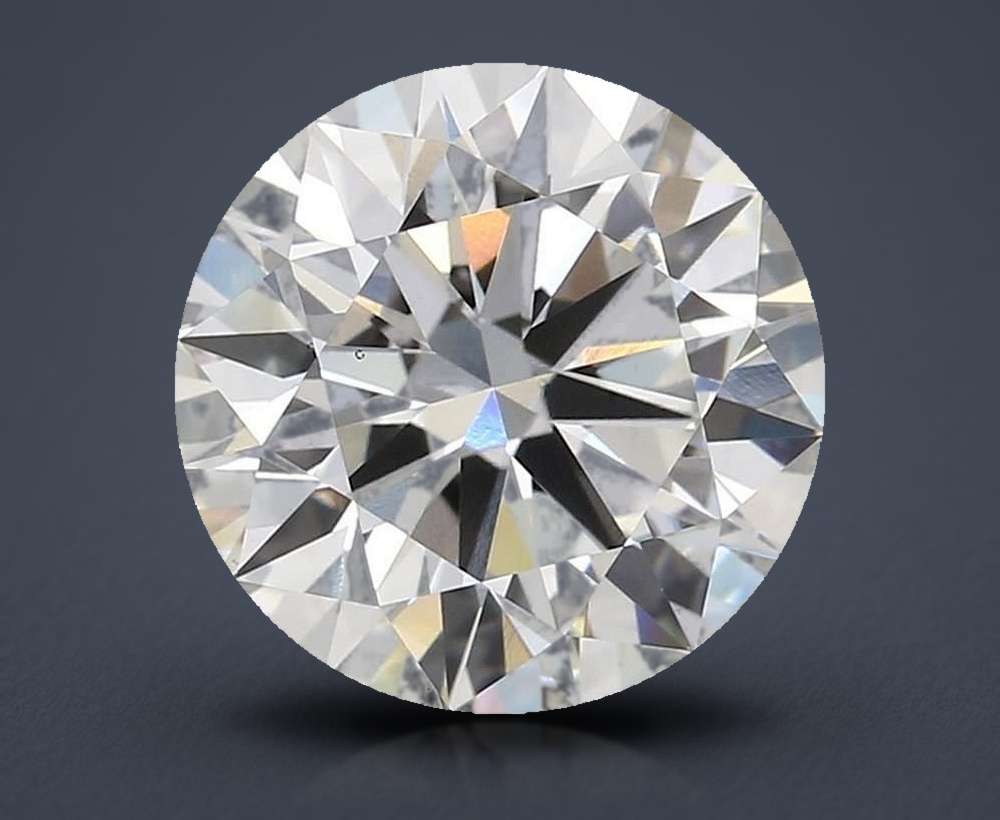 3.21ct E VS1 Rare Carat Ideal Cut Round Lab Grown Diamond