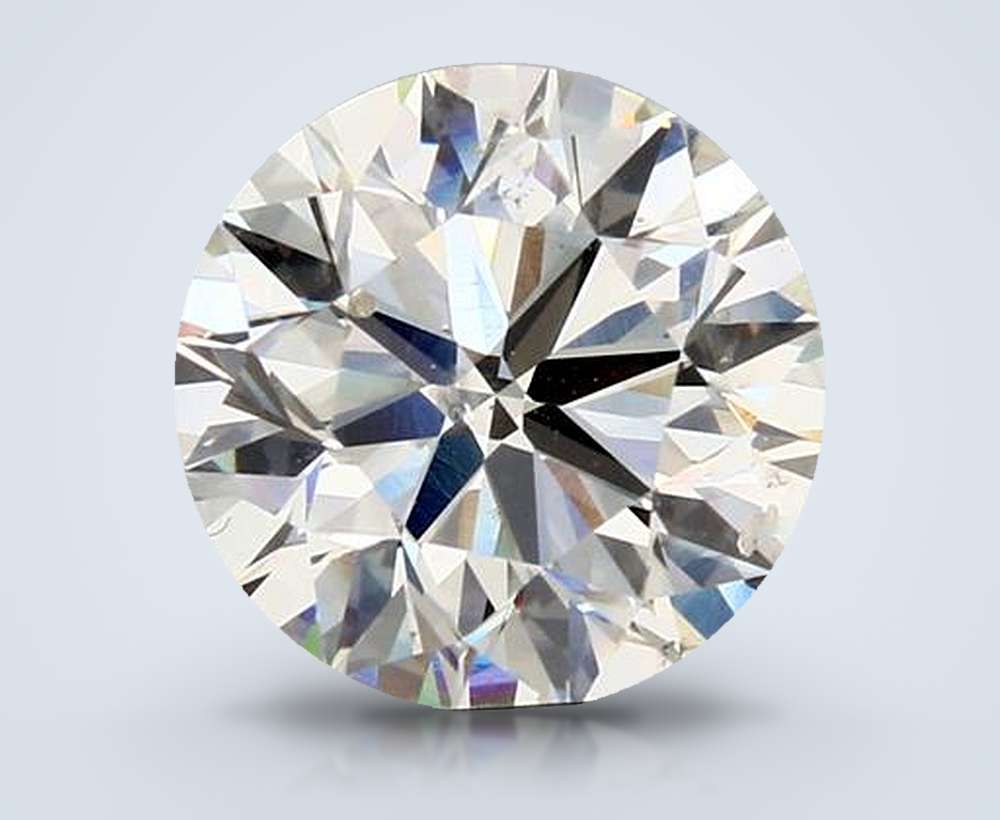 3.71ct J SI2 Very Good Cut Round Diamond