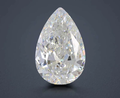 15.05ct F VVS2 Excellent Cut Pear Lab Grown Diamond