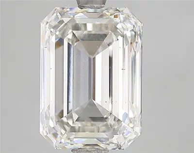 4.03ct H VS2 Rare Carat Ideal Cut Emerald Lab Grown Diamond