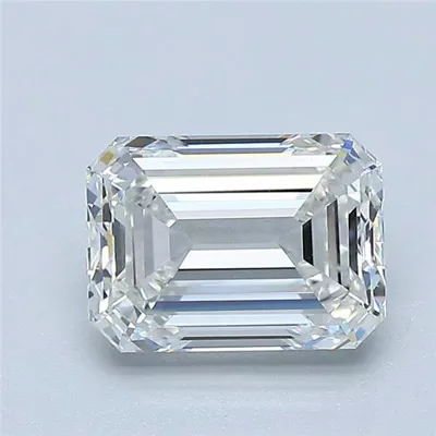 1.70ct G VVS2 Rare Carat Ideal Cut Emerald Diamond