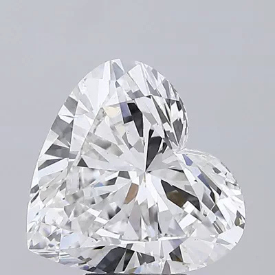 5.09ct E VS2 Good Cut Heart Lab Grown Diamond