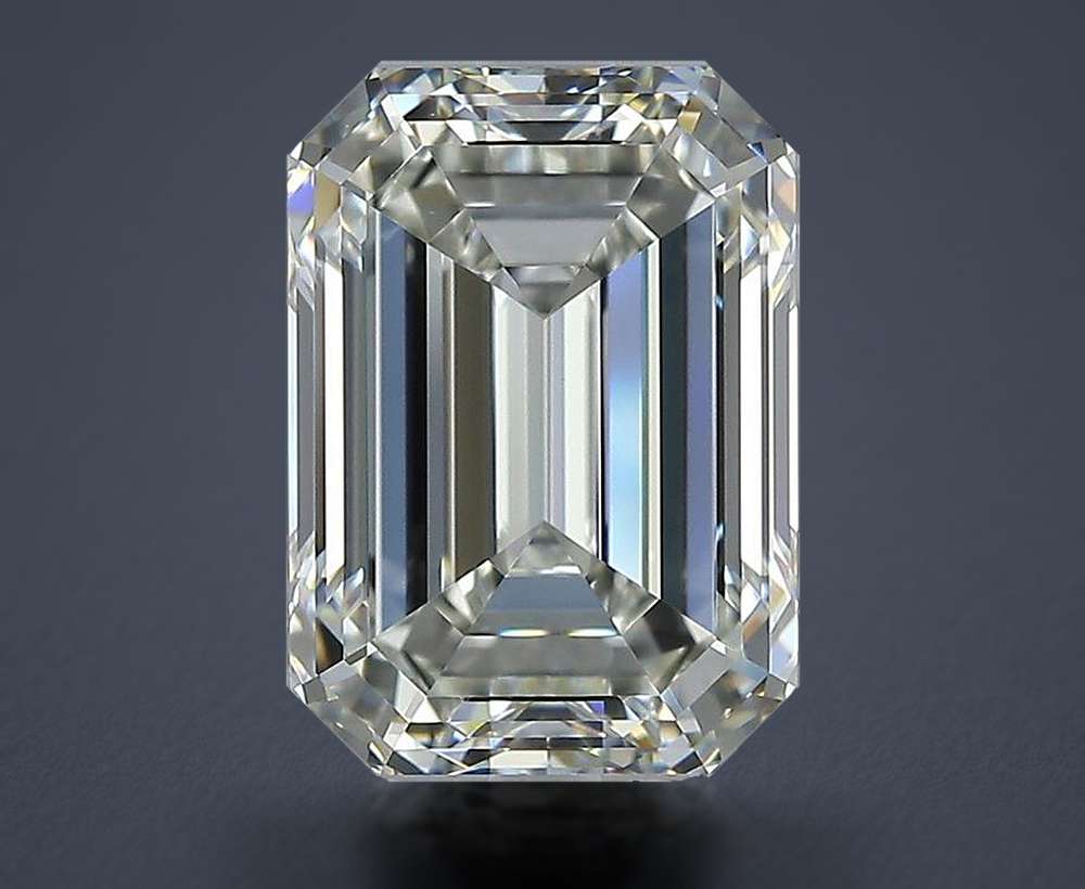 4.50ct J VVS2 Rare Carat Ideal Cut Emerald Diamond