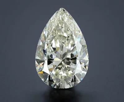 5.04ct K SI2 Rare Carat Ideal Cut Pear Diamond