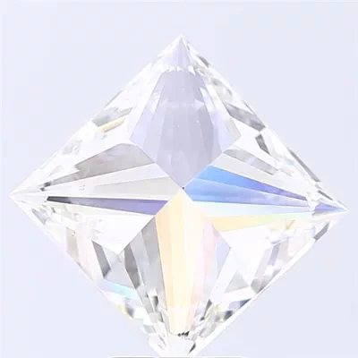5.04ct G VS2 Rare Carat Ideal Cut Princess Lab Grown Diamond