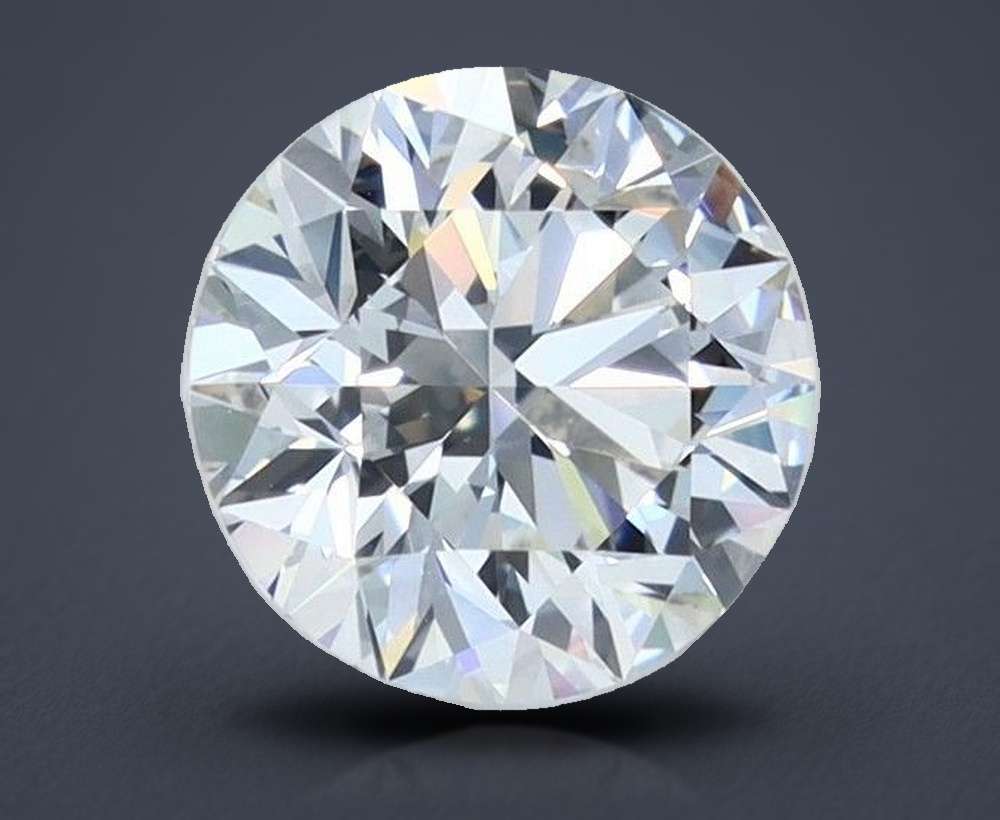 2.17ct H IF Rare Carat Ideal Cut Round Diamond