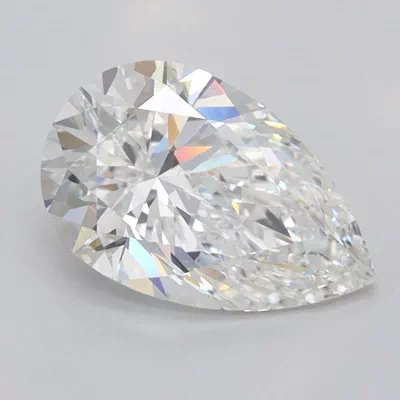 1.26ct F VVS1 Rare Carat Ideal Cut Pear Lab Grown Diamond